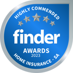 Youi's 2023 Finder Highly Commended Most Satisfied Customers Home Insurer SA award