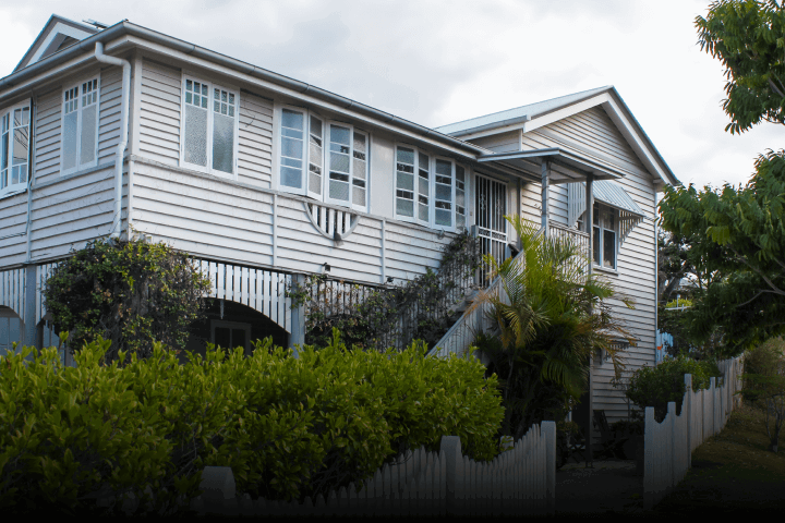 A classic Queenslander style house in Brisbane, Queensland