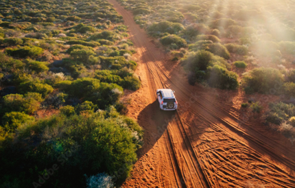 4WD driving in the outback