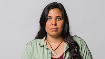 Image of Nyoka looking straight faced