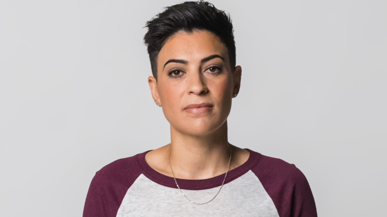 Image of Stef looking straight faced.