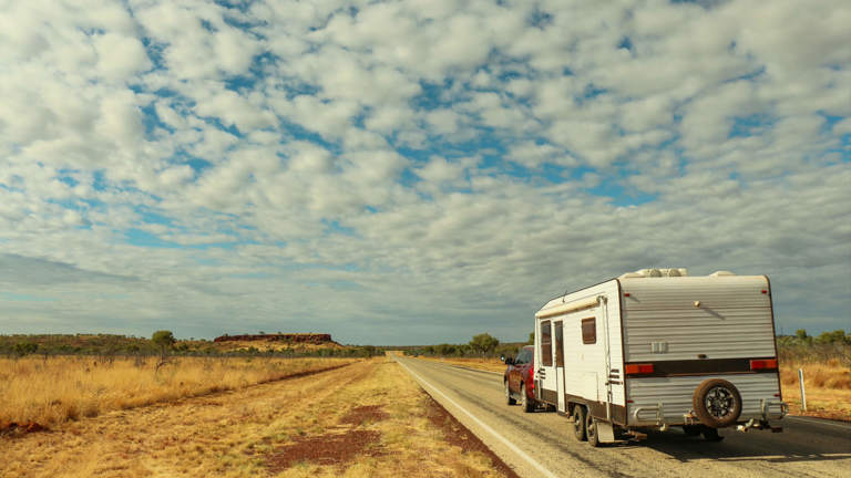 Towing a caravan