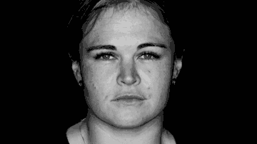 Black and white image of Teleah Waitoa