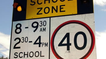 School zone sign