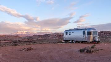 Caravan in the outback
