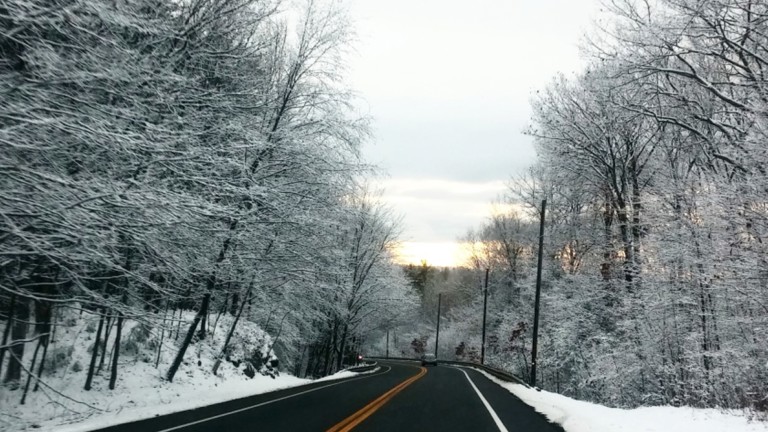 Snowy road