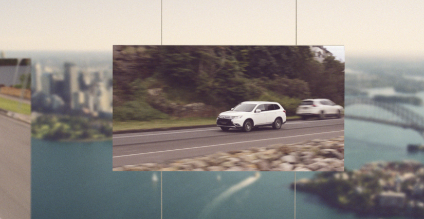 Image of a car driving in Sydney from Youi Car insurance campaign
